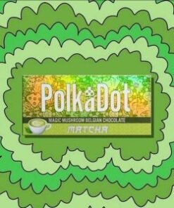 PolkaDot Matcha Mushroom Chocolate Bar