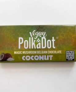 polkadot coconut magic Belgian chocolate bar