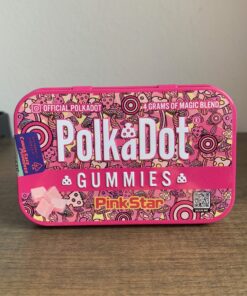 polkadot gummies pink star for sale